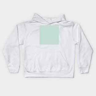 preppy abstract pale blue pastel mint Kids Hoodie